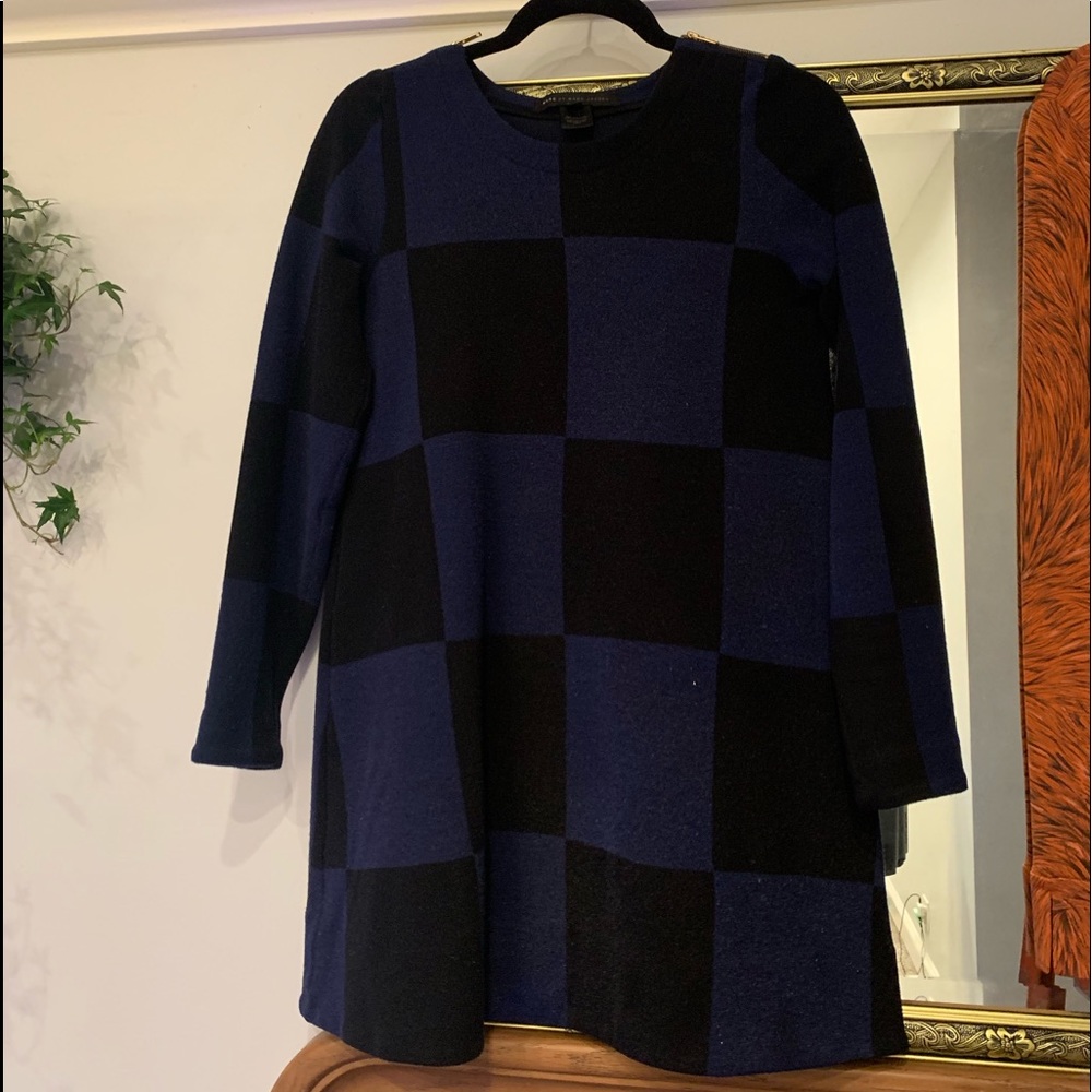 Marc Jacobs checkered knit dress